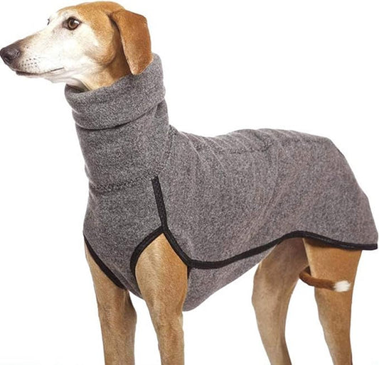 Esobo Fleece Dog Apparel Winter Warm Dog Coat Doggie Turtleneck Cozy Jacket Soft Shirt Vest Stylish Pet Outfits for Small Medium Large Dogs