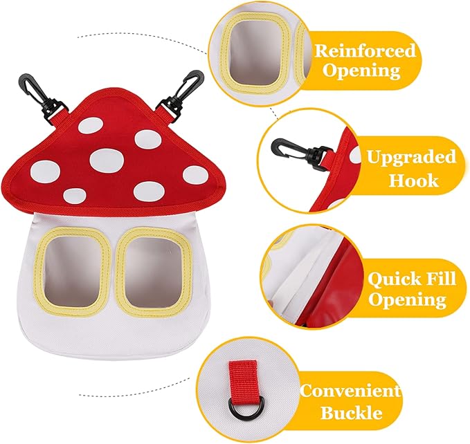 Bunny Hay Feeder, Hanging Rabbit Hay Feeder Bag for Bunnies Guinea Pigs Chinchillas Hamster