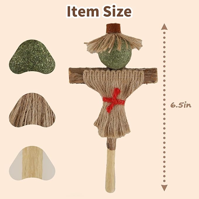 Catnip Toy for Indoor Cats Silvervine Sticks Scarecrow