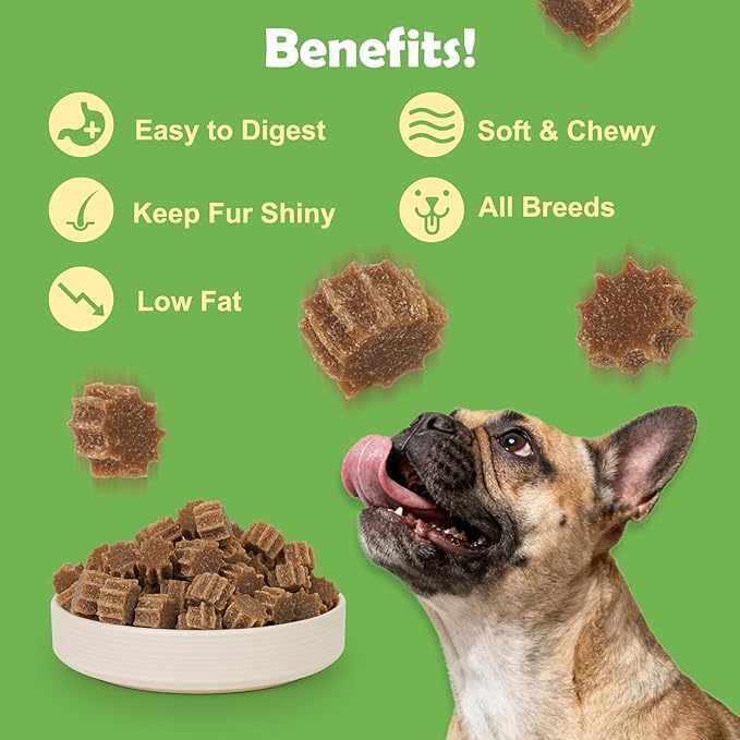 MON2SUN Grain-Free Soft Dog Treats, Gear-Shaped Training Treats for Puppy to Senior, Chicken Flavor, Low Calorie & Gluten-Free, 10.6 oz