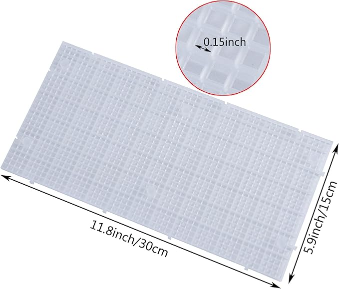ALEGI Aquarium Grid Isolate Board Divider Fish Tank Bottom Black Filter Tray Plastic Crate (4pcs)