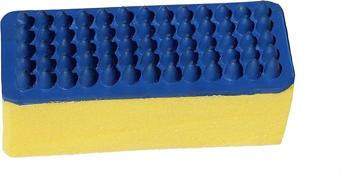 Grewal Equestrian Rubber Grooming Sponge Brush (Royal Blue)