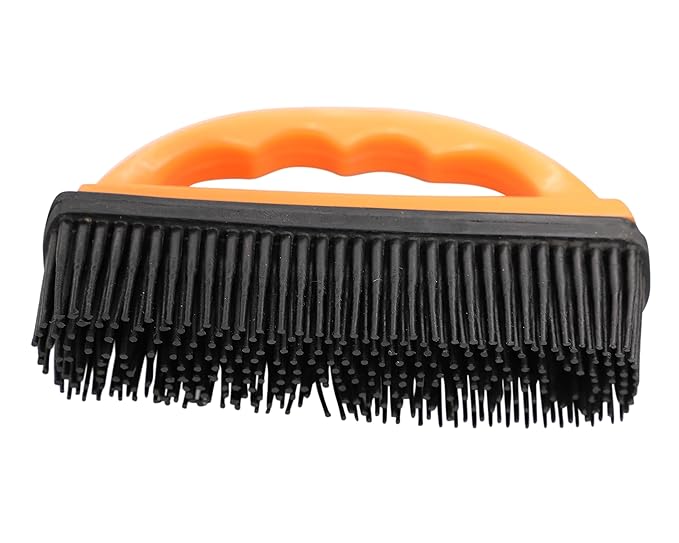 Grewal Equestrian Super Groom Saddle Pad Cleaning Brush (Orange)