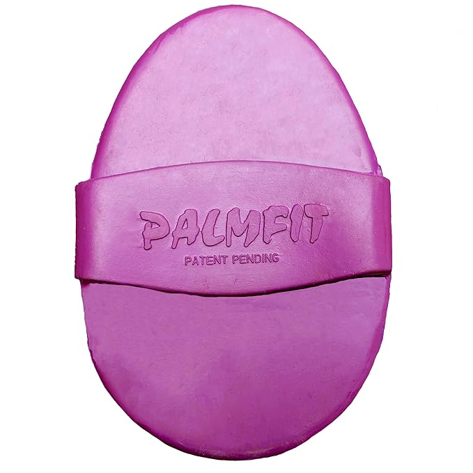 Grewal Equestrian Palm Fit Curry Comb (Purple)