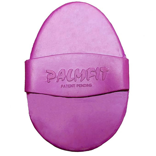 Grewal Equestrian Palm Fit Curry Comb (Purple)