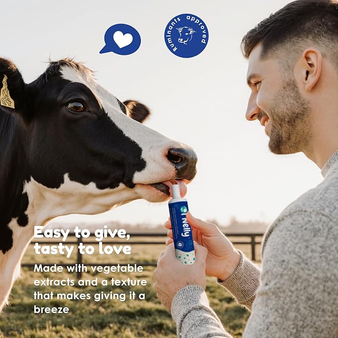 Ruminants Pre and Probiotic Paste (30 Pack, 80g Each)- with Vitamins and Minerals- 6 Strains and 8 Billion CFU- Immune and Gastro Health Support for All Ruminants: Bovines, Goats & More