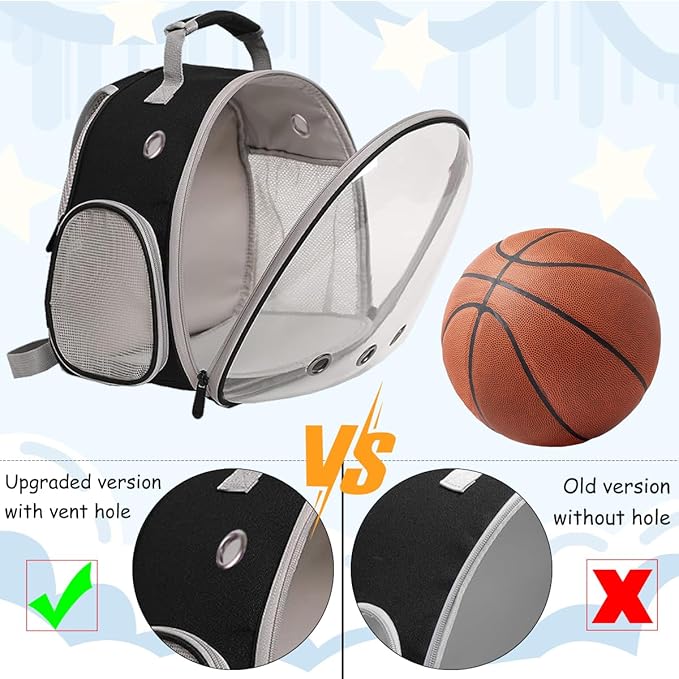Portable Travel Backpack Habitat for Small Animal, Space Capsule Bubble Window Guinea Pig Bird Bearded Dragon Turtle Carrier Rabbit Squirrel Hamster Cage Breathable Handbag