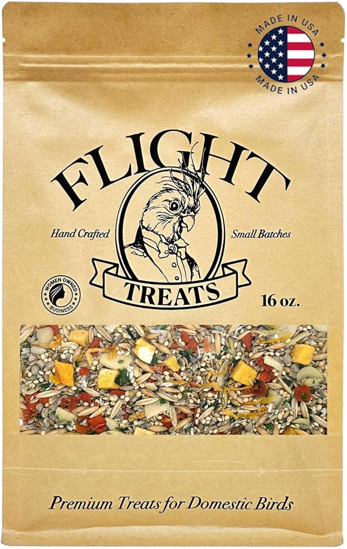 Flight Treats Handcrafted, Nutrient-Rich, and Irresistibly Delicious - 16 oz of Quality Food for Your Feathered Companions