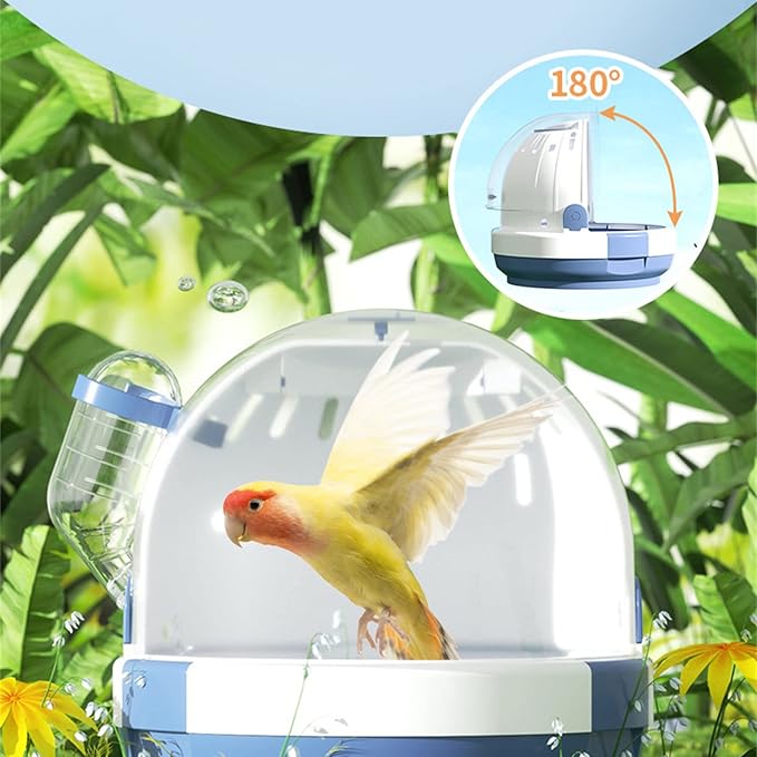 Bird House, Portable Clear Bird Parrots Transport Cage Window Carrier Bag Breathable Bird Carrier Travel Bag