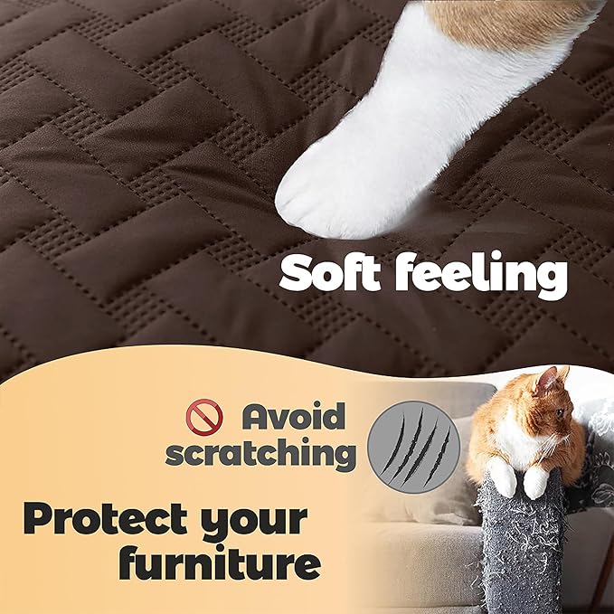 gogobunny 100% Double Sided Waterproof Dog Blanket Soft Pet Bed Cover Reversible Protect Furniture Couch Sofa Car for Puppy Cat Kids (Dark Chocolate/Light Chocolate, 52x82 Inch (Pack of 1))