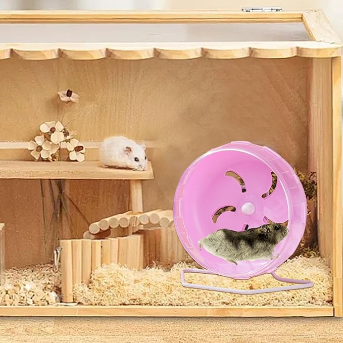 Doefo Silent Hamster Wheel 6 Inch - Quiet Hamster Wheel Dwarf Hamster Toys | Hamster Exercise Wheels Small Animal Toys, Exercise Wheel for Hamsters, Gerbils, Mice, Hedgehog