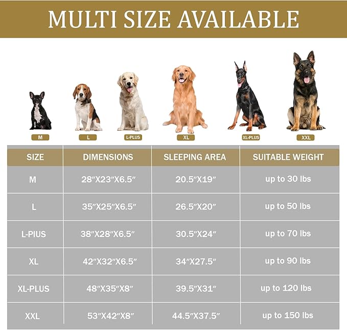 Bedfolks Orthopedic Dog Bed, Waterproof Dog Sofa Bed for Extra Large Dogs, Egg Foam Pet Couch Bed with Removable Washable Cover and Nonslip Bottom, Light Grey