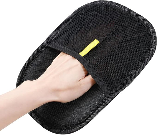 Pet Hair Removal Glove for Dogs and Cats - Electrostatic Grooming Glove & Lint Remover for Furniture, Car Seats, Clothing, Couch, Carpet - Washable & Effortless Hair Remover Tool