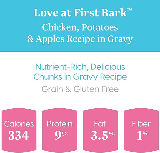 Solid Gold Wet Puppy Food - Made with Real Natural Chicken for Puppies- Love at First Bark Grain Free Canned Dog Food for Gut Health, Immune Support and Soft Skin & Coat