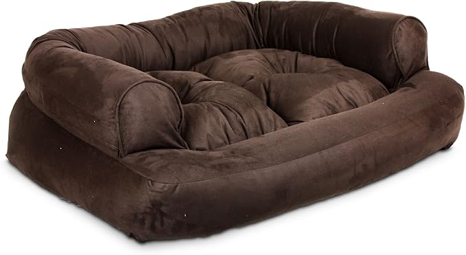 Snoozer Overstuffed Luxury Pet Sofa, Small, Hot Fudge