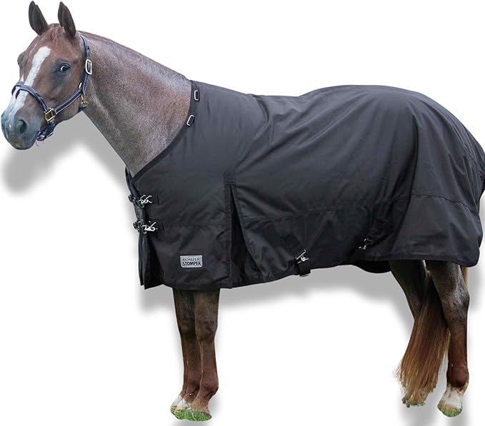 Jeffers Romper Stomper Turnout Blanket for Horses 75” - Durable 1680 Denier & 240g Mediumweight – Waterproof, Breathable Design, Adjustable Straps for Safety & Comfort, Ideal for milder Climate
