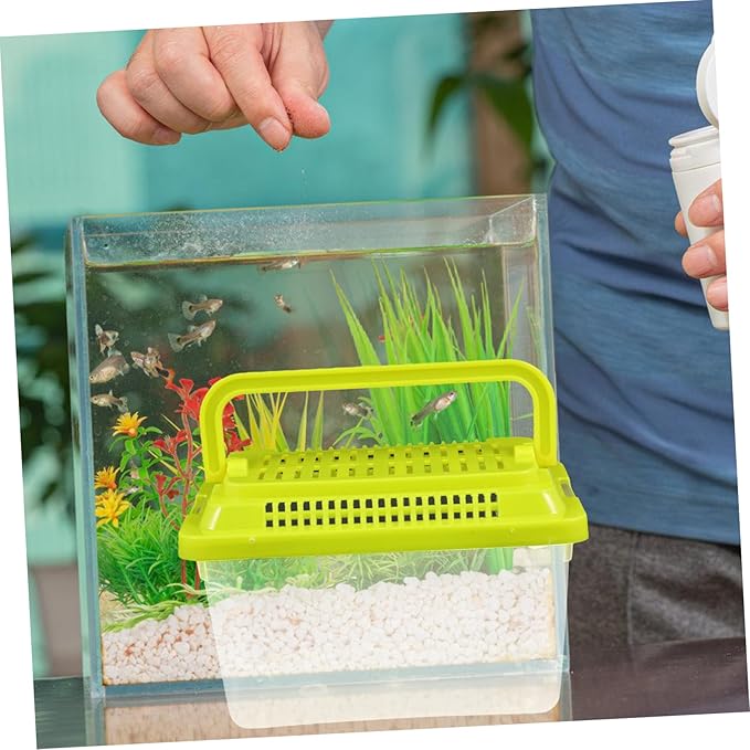 Plastic Turtle Fish Tank Transparent Plastic Tank Reptile Carrier Reptile Feeding Tank Glass Containers Amphibia Container Terrarium Hamster Cages Reptiles Commodity Mini