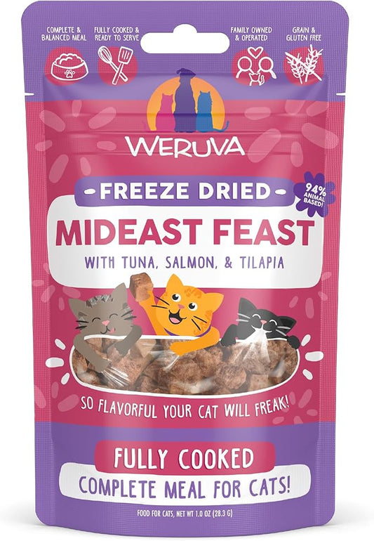 Weruva Cat Freeze Dried, Mideast Feast with Tilapia, 1oz Bag
