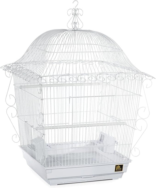 Maykoosh Nordic Haven Scrollwork Bird Cage with Intricate Design, Durable Metal Construction, Spacious Interior