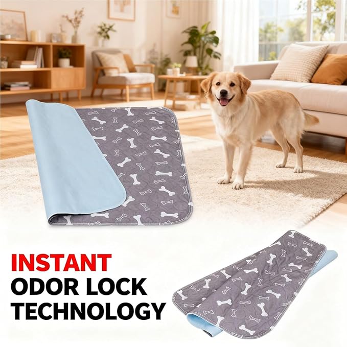 Puppypad Pee Pads for Dogs, 2026 Upgraded Washable Puppy Pad with Pheromones, PuppyPad.com Pee Pad - Leak & Odor Proof, Non-Slip Base, Easy to Clean & Reusable (Brown-a M: 27.6" × 31.5")