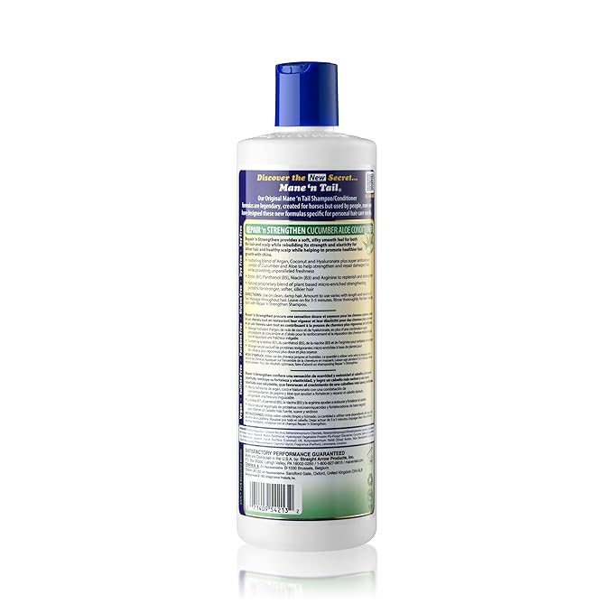 Mane 'n Tail Repair 'n Strengthen Conditioner with Cucumber, Aloe & Biotin (20 Oz) | Sulfate-Free, Paraben-Free, Vegan Formula to Strengthen, Repair & Promote Healthy Hair Growth