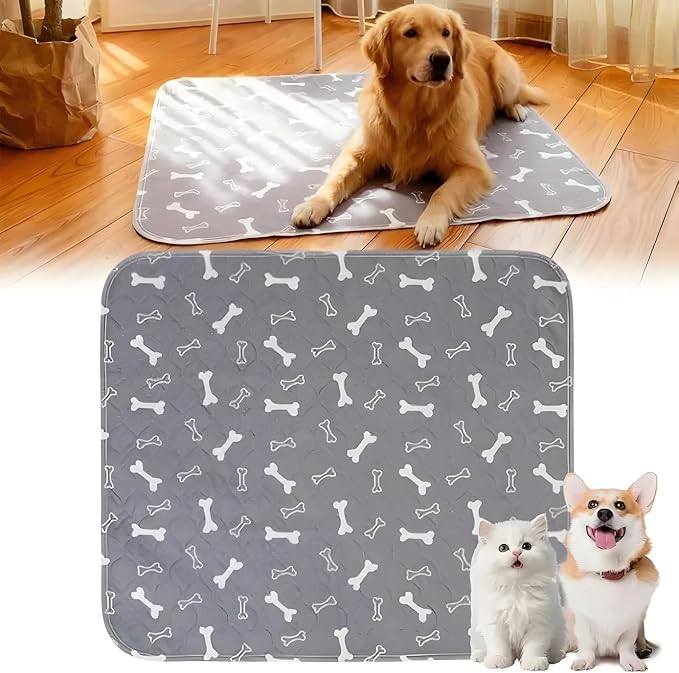 Puppypad Pee Pads for Dogs, 2026 Upgraded Washable Puppy Pad with Pheromones, PuppyPad.com Pee Pad - Leak & Odor Proof, Non-Slip Base, Easy to Clean & Reusable (Grey L: 31.5" × 35.4")