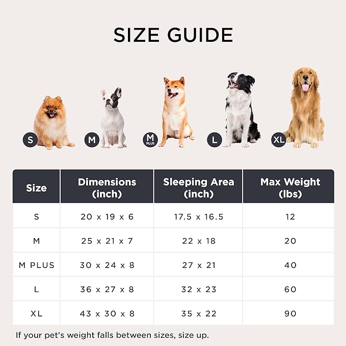 Bedsure Cute Dog Beds Large Sized Dog - Washable Furry Pet Beds, Rectangle Orthopedic Corduroy Fleece Puppy Beds with Removable Zipper Cover, 30x24x8 inches,Night Blue