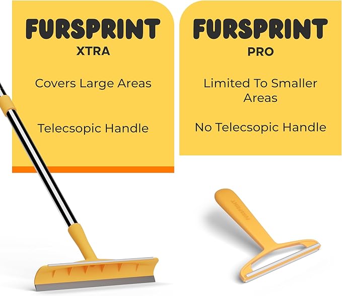 Carpet Brush for Pet Hair – Cat & Dog Hair Rake for Carpet & Upholstery – Xtra Long and Adjustable 60" Cat and Dog Hair Broom for Rug & Couch Cleaning