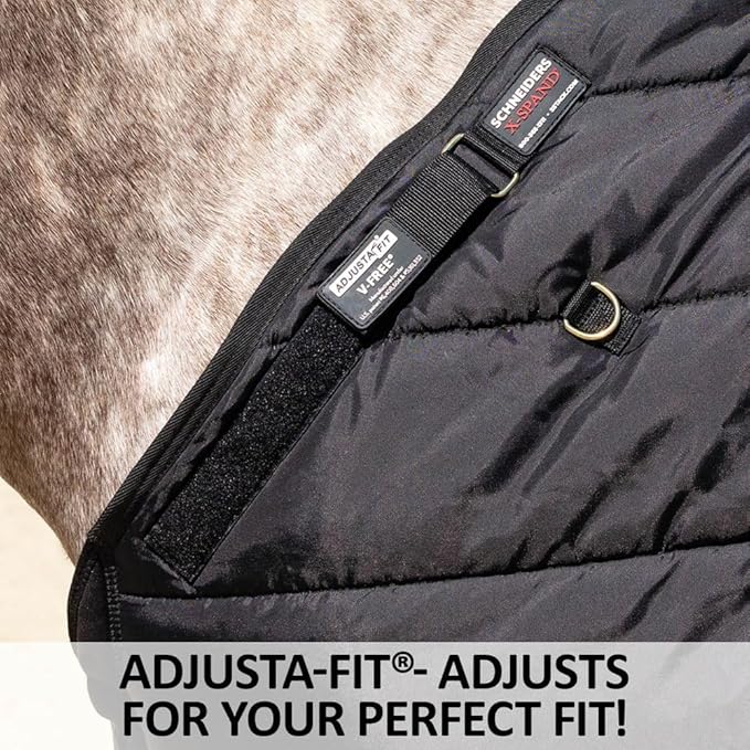 Schneiders Adjusta-Fit V-Free Stable Horse Blankets | 420D Nylon Horse Blanket | Fit and Comfortable Stable Blankets for Horses | Winter Horse Blankets & Sheets