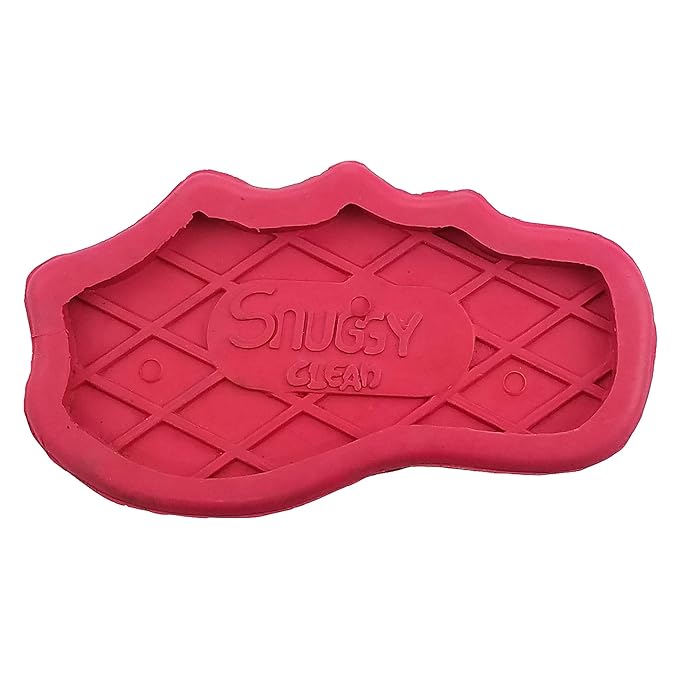 Grewal Equestrian Snuggy Clean Large Teeth Rubber Groomer Curry (Pink)