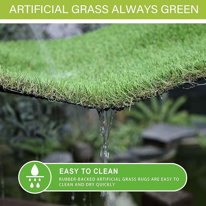 Sunturf Fake Grass for Dogs to Pee On, Artificial Turf for Dogs, Grass Pee Pad for Dogs Potty Training, Premium 6x8FT Extra Large, Indoor Outdoor Turf Grass Pad for Dogs