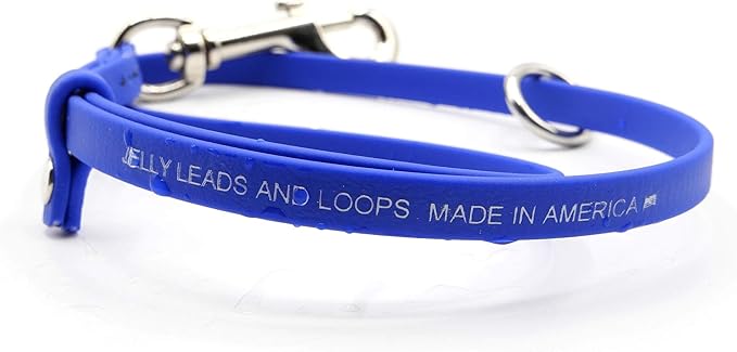 Jelly Pet Grooming Loops 3/8'' x 18'' W/Ring (Purple) | Made in The USA