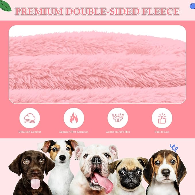 Dog Sweaters,Dog Hoodie,Warm Fuzzy Fleece Sweatshirt with Hood & Pocket,Leash Hole,Cozy Cold Weather Pet Clothes Pet Sweater for Small,Medium,and Large Dogs(Pink,M)