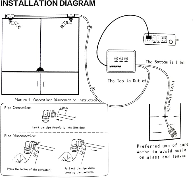 Reptile Fogger Automatic Reptile Mister Fogger for Terrarium, Timed Terrariums Humidifiers for Chameleon/Lizard/Snake/Turtle/Frog