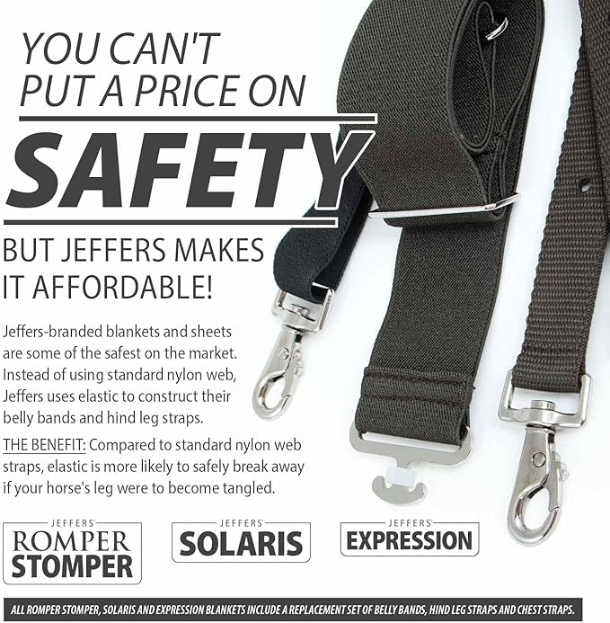 Jeffers Expression 1200 Denier Standard Neck Turnout Blanket for Horses, 81"- Water Proof, Breathable, 240 gram Polyfill, Medium Weight Warmth, Winter Protection for Stall, Barn – Equestrian Toile