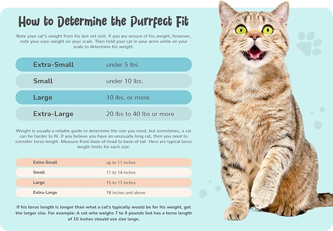 Cat-in-the-Bag Cozy Comfort Carrier - Extra Large Light Blue Cat Carrier Soft and Pet Carrier Administration, Grooming, Vet Visits, Dental Care, and Nail Trimming