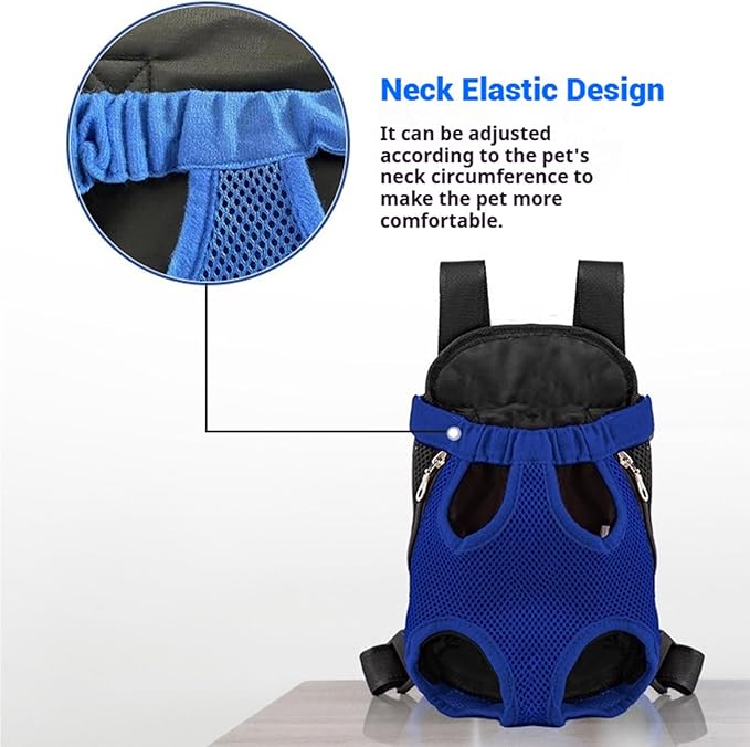 Portable Pet Carrier Backpack, Adjustable Pet Front Cat Dog Carrier Backpack Travel Bag for Small Medium Dogs Cats Puppies, Cat Backpack Carrier for Hiking Cycling (C, S)