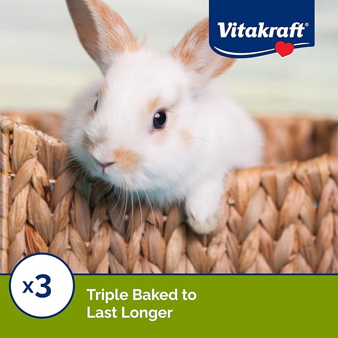 Vitakraft Crunch Sticks Rabbit Treat - Carrot and Honey - Rabbit Chew Sticks (Wild Berry & Honey)