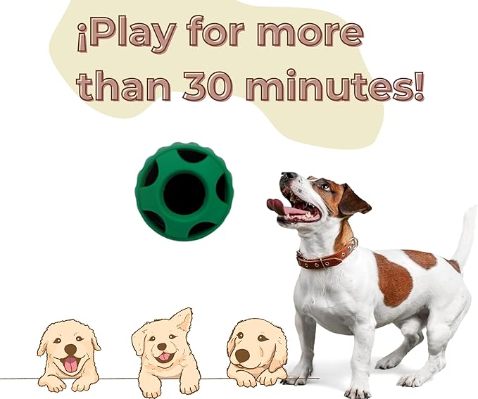 Avellana, Long Lasting, Interactive Dog Toy, Food Grade, Silicone Dog Toy for Large Dogs Puppy Ball Shape.