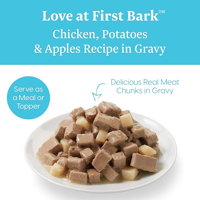 Solid Gold Wet Puppy Food - Made with Real Natural Chicken for Puppies- Love at First Bark Grain Free Canned Dog Food for Gut Health, Immune Support and Soft Skin & Coat