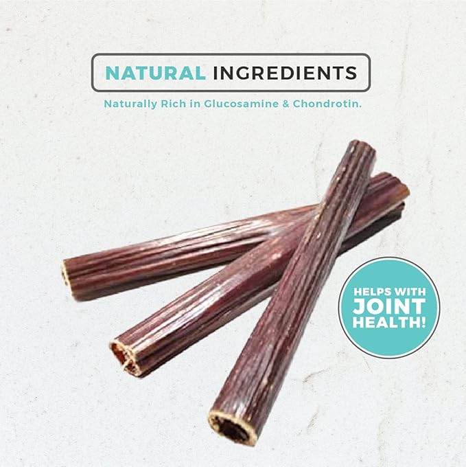 Dog Nip! 6 Inch Taffy Sticks - Gullet Esophagus Sticks (1 Pound) (Approx. 35-45 Pieces) Naturally Rich in Glucosamine and Chondroitin - Joint Health - Grass Fed Beef