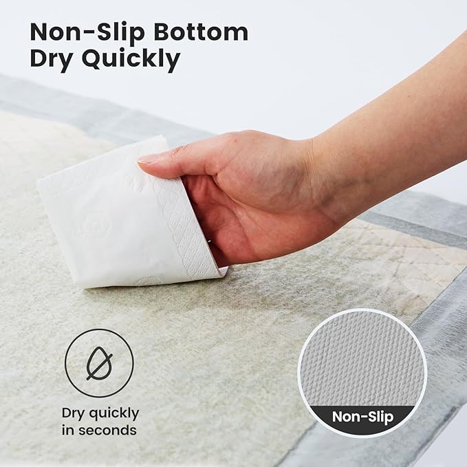 Gardner Pet 5XL Puppy Pads Extra Large, 37"x54" Super Absorbent & Leak-Proof Dog Pads, Nop-Slip Bottom Disposable Potty Training Pee Pads for Dogs Cats, 50 Count Grey