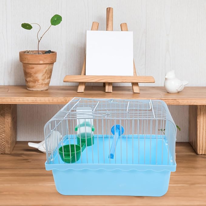 balacoo Portable Bird Cage with Waterer Food Box Spacious Travel Carrier for Cockatiels Metal Construction Easy Outdoor Adventures