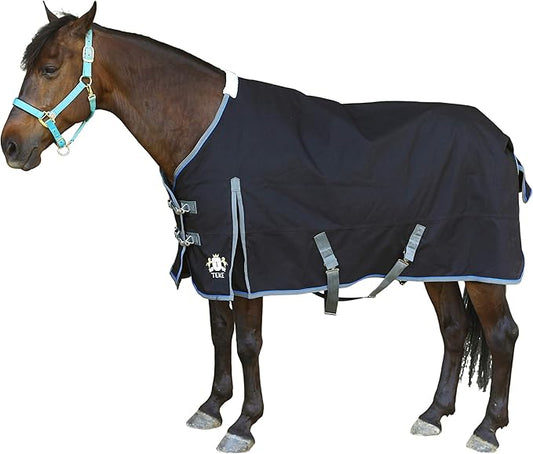 T TEKE Ultimate Turnout Blanket for Horses, 1050D Ballistic Nylon Outer, 300g Heavy Weight Filling
