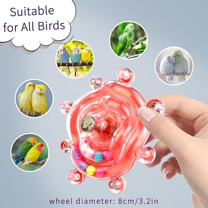 Parakeet Toys, Interactive Parrot Training Toys, Rotating Parrot Cage Bird Toys, Cockatiel Toys, Budgie Educational Toys, Lovebird Toys, Quaker Parrots, Starlings, Lorikeets, Sun Parrots