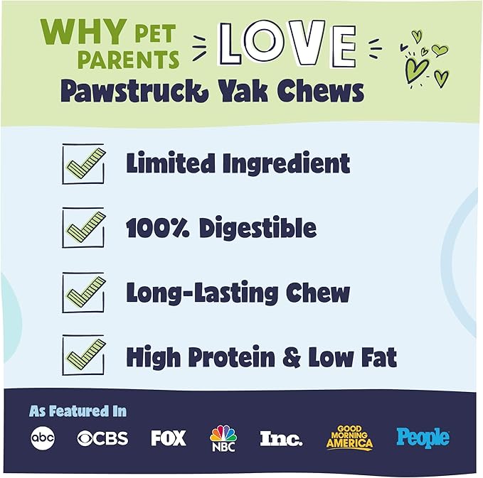 Pawstruck Himalayan Yak Dog Chew (3–4 oz Pieces) – Natural Yak and Cow Milk Cheese, Long-Lasting Jumbo Treat, Thick Chew Stick – 3 Pack – Packaging May Vary