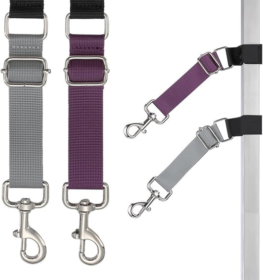 Pet Dog Grooming Arm Accessories - Dogs Loop Pets Grooming Loops Extension Straps 2 PCS Adjustable Secure and Stable Loop Extender Bathing Restraint Leashes for Small Medium & Large Dog
