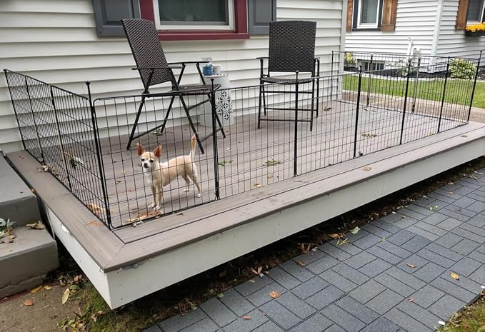FXW MiniPaws Dog Playpen for Yard & RV Camping, Expandable 24-inch 24 Panels for Puppies and Small Dogs, Portable for Indoor and Outdoor Use