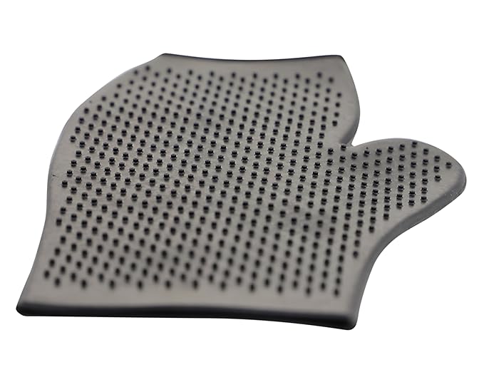Grewal Equestrian Horse Grooming Mitt (Black)
