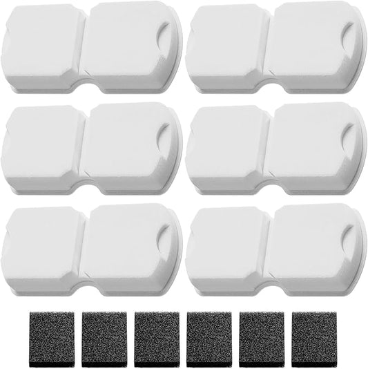 GIOTOHUN Cat Fountain Filters Replacement: 12 Cat Fountain Filter (6 Carbon + 6 Foam Filters) Suitable for GIOTOHUN S11